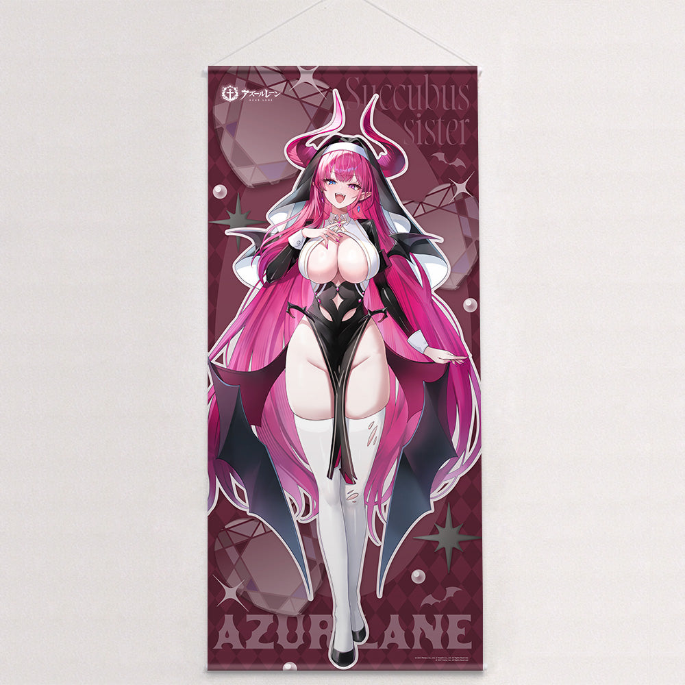 Azur Lane Original Illustration Succubus Sister Extra-Large Wall Scroll Mecklenburg - Key-th