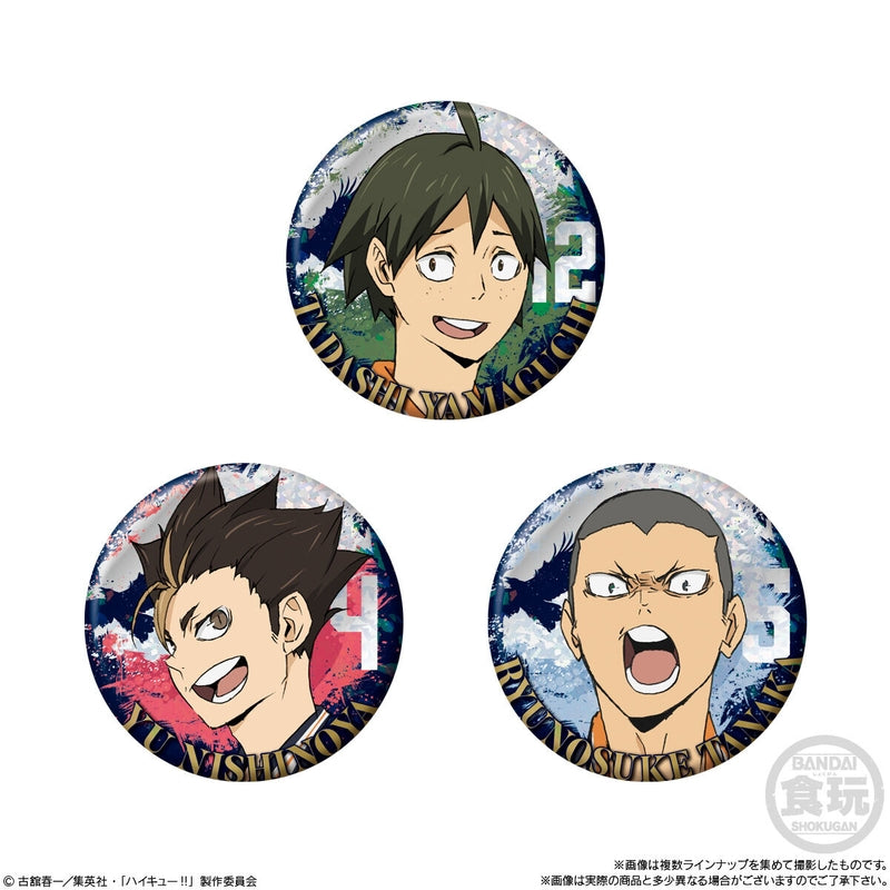 BANDAI Candy Haikyu!! The Movie Battle at the Garbage Dump Can Badge Biscuit (Haikyu!!)
