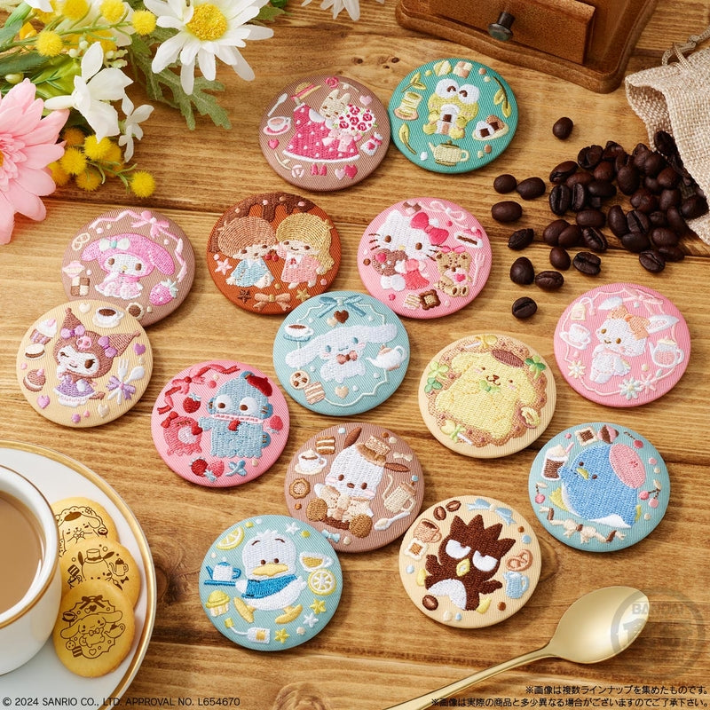 BANDAI Candy Sanrio Characters Embroidered Can Badge Biscuit 3 (Sanrio & San-X)