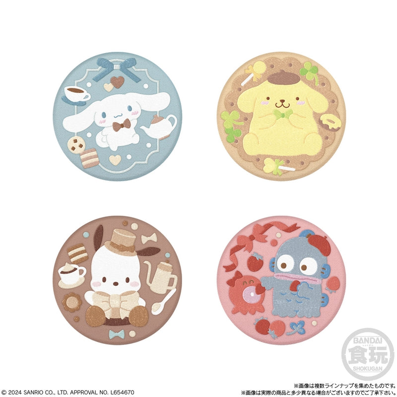 BANDAI Candy Sanrio Characters Embroidered Can Badge Biscuit 3 (Sanrio & San-X)
