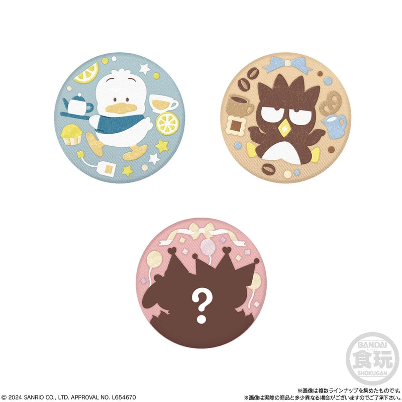 BANDAI Candy Sanrio Characters Embroidered Can Badge Biscuit 3 (Sanrio & San-X)