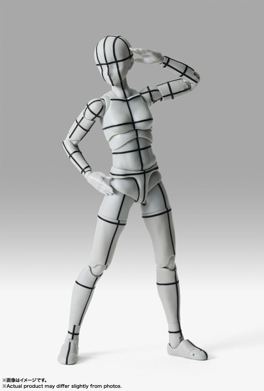 Bandai S.H.Figuarts Body-chan -Sport- Edition -Wire Frame- (Gray Color Ver.) (Completed)