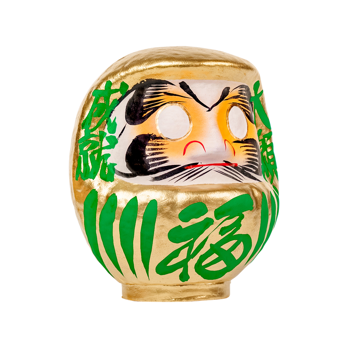 Daimonya Gold Daruma 15cm Green