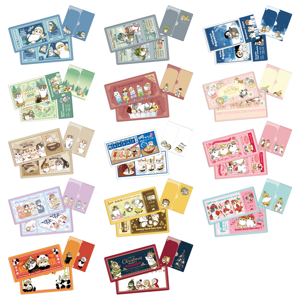 Ensky 【Re-release】 mofusand mitamemo Ticket File