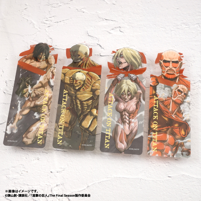 F-TOYS Attack on Titan Clear Bookmark Gum