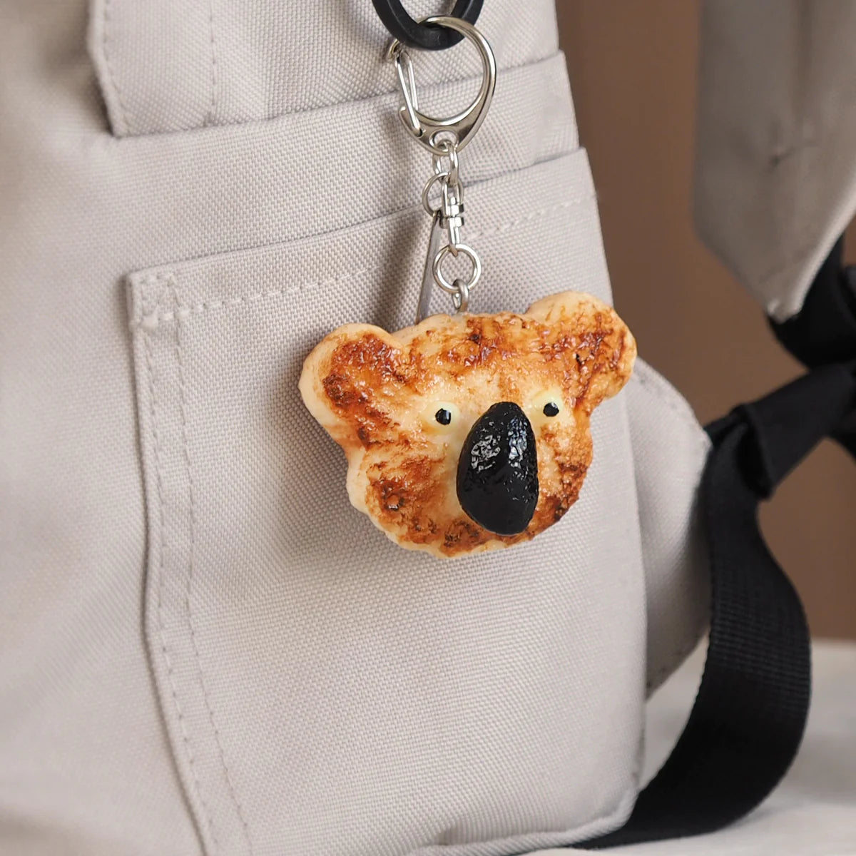 Fake Food / Tofu Hamburg Steak Koala / Key Ring