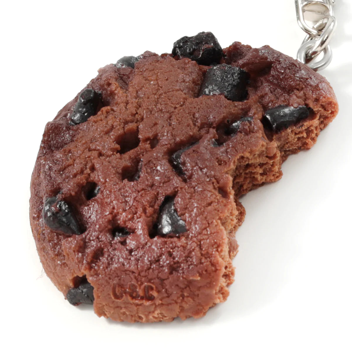 Fake Food / Cookie Chocolate Chip Cut Both Sides / Key Ring