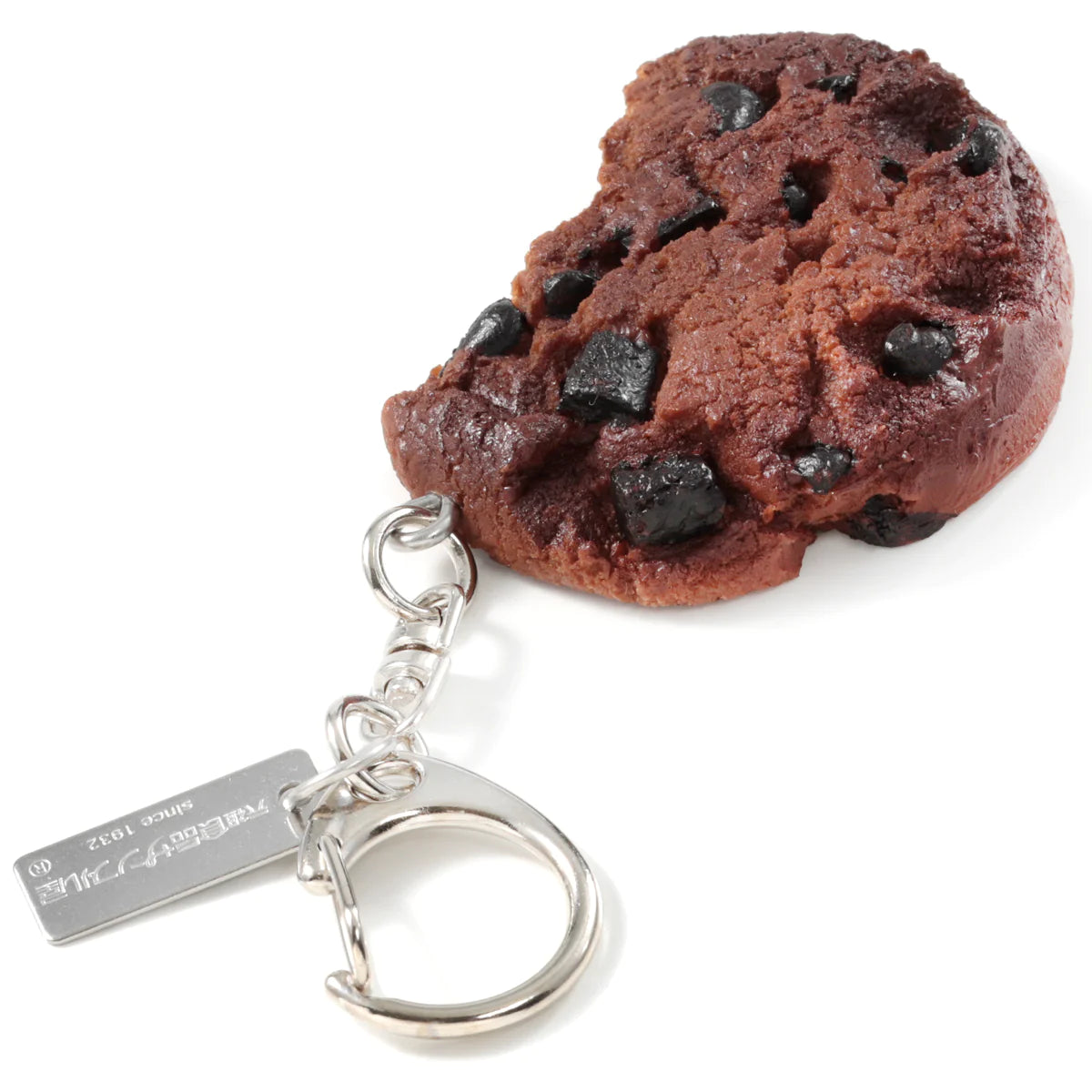 Fake Food / Cookie Chocolate Chip Cut Both Sides / Key Ring