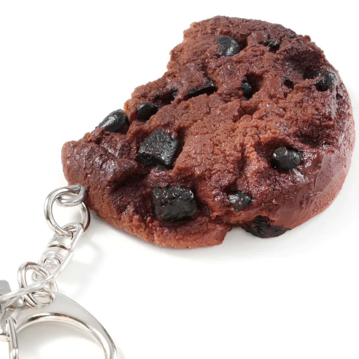 Fake Food / Cookie Chocolate Chip Cut Both Sides / Key Ring
