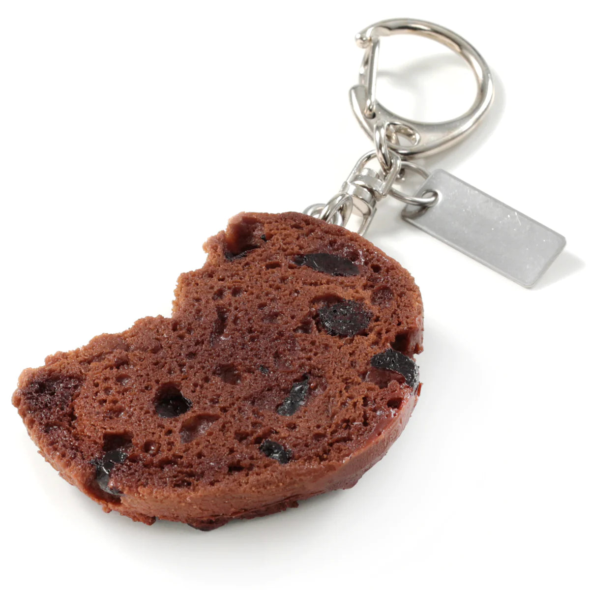 Fake Food / Cookie Chocolate Chip Cut Both Sides / Key Ring