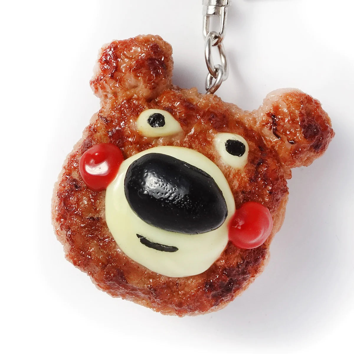 Fake Food / Hamburg Steak Bear / Key Ring