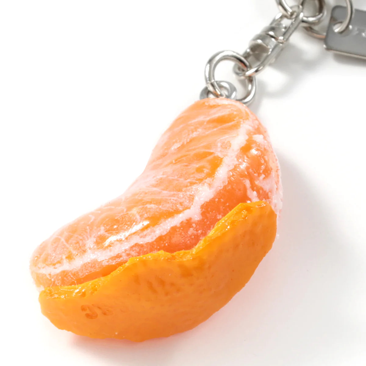 Fake Food / Mandarin Orange With Peel / Key Ring