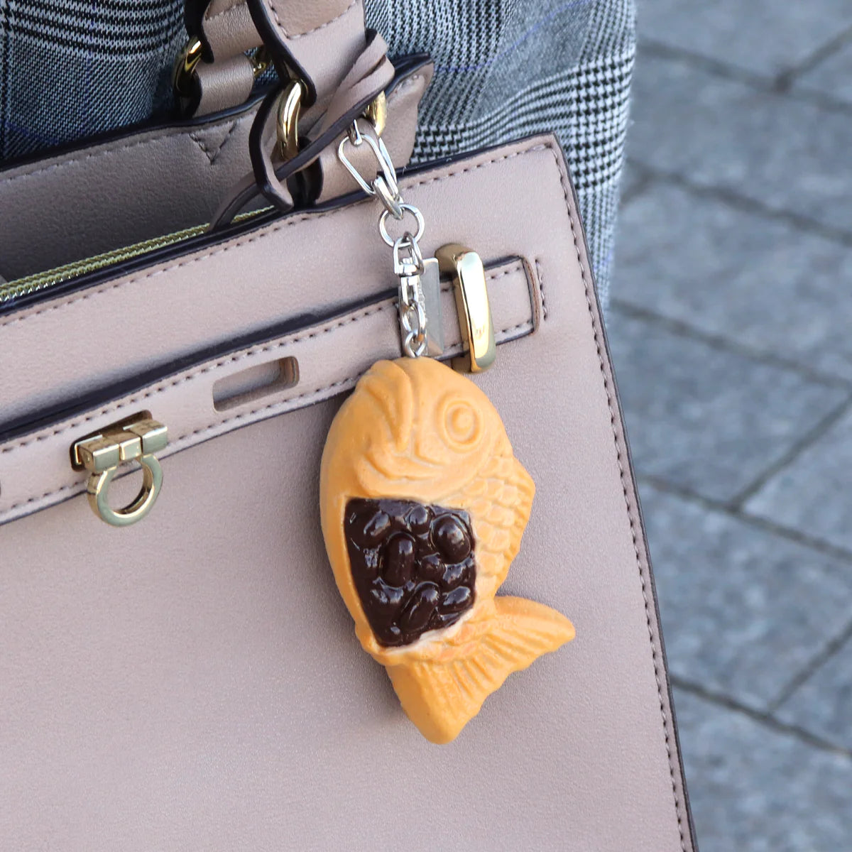 Fake Food / Small Taiyaki With Red Bean Paste / Key Ring