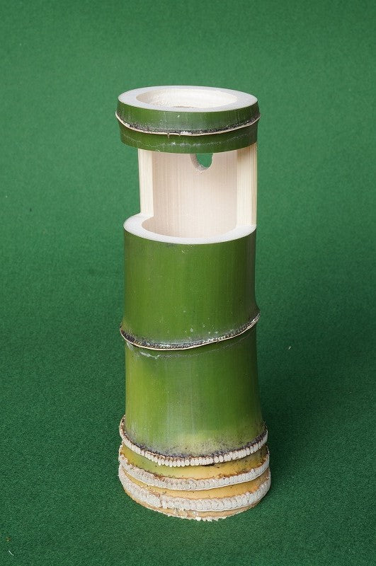 Green Bamboo Flower Vase (Hanaire) (Vacuum-Packed) — Takayama