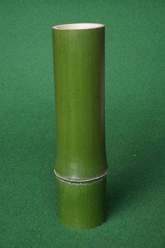 Green Bamboo Hanging Flower Vessel (Yanagikake) (Vacuum-Packed) — 8.5 sun — Takayama