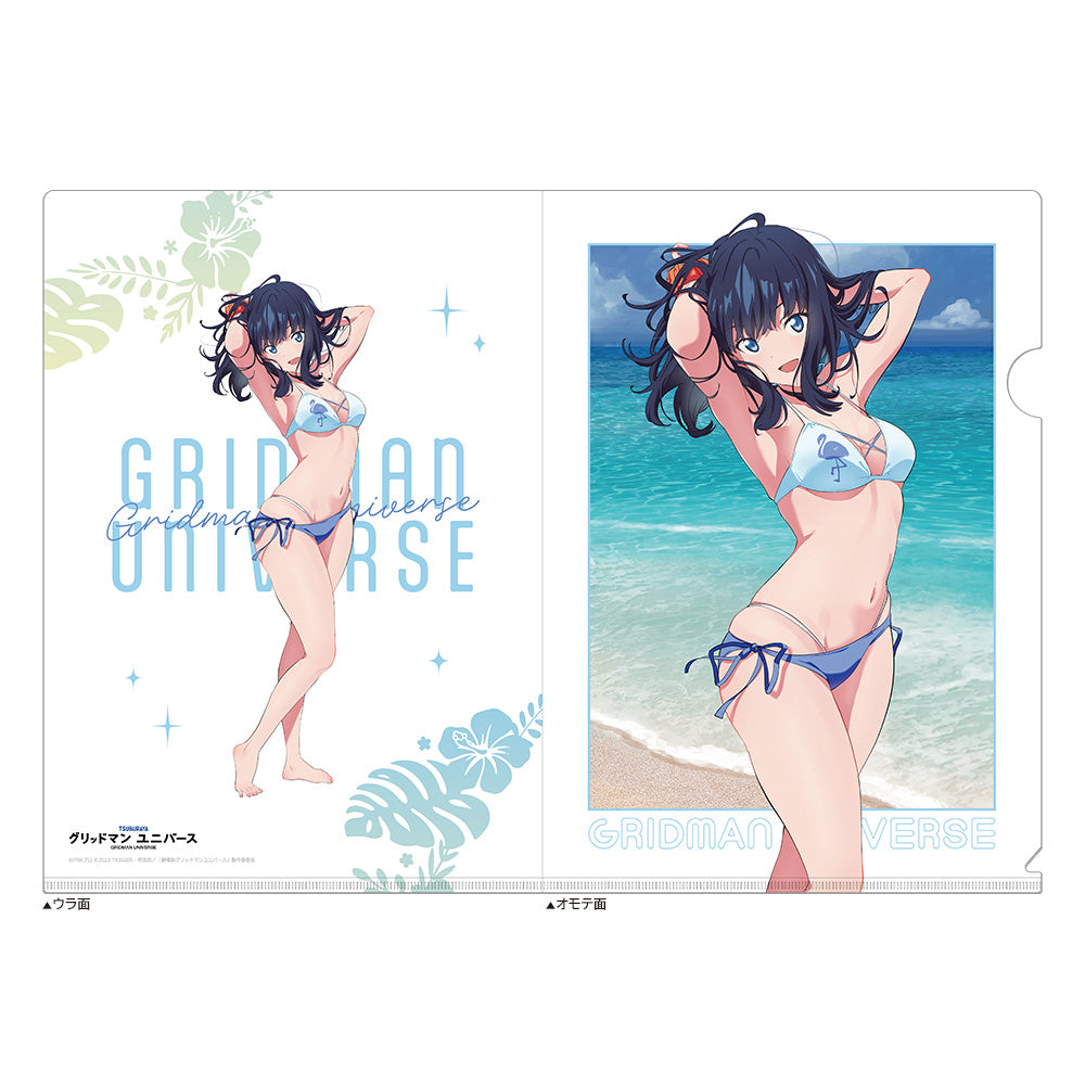 Gridman Universe Original Illustration Swimsuit Clear File Rikka Takarada - Key-th