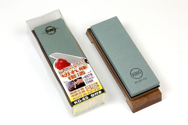 HOME WHETSTONE G-65 (HT-61) with Plastic Base Knife Sharpening Stone / Whetstone