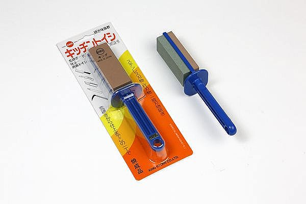 KING KITCHEN WHETSTONE (With Handle Whetstone) Knife Sharpening Stone / Whetstone