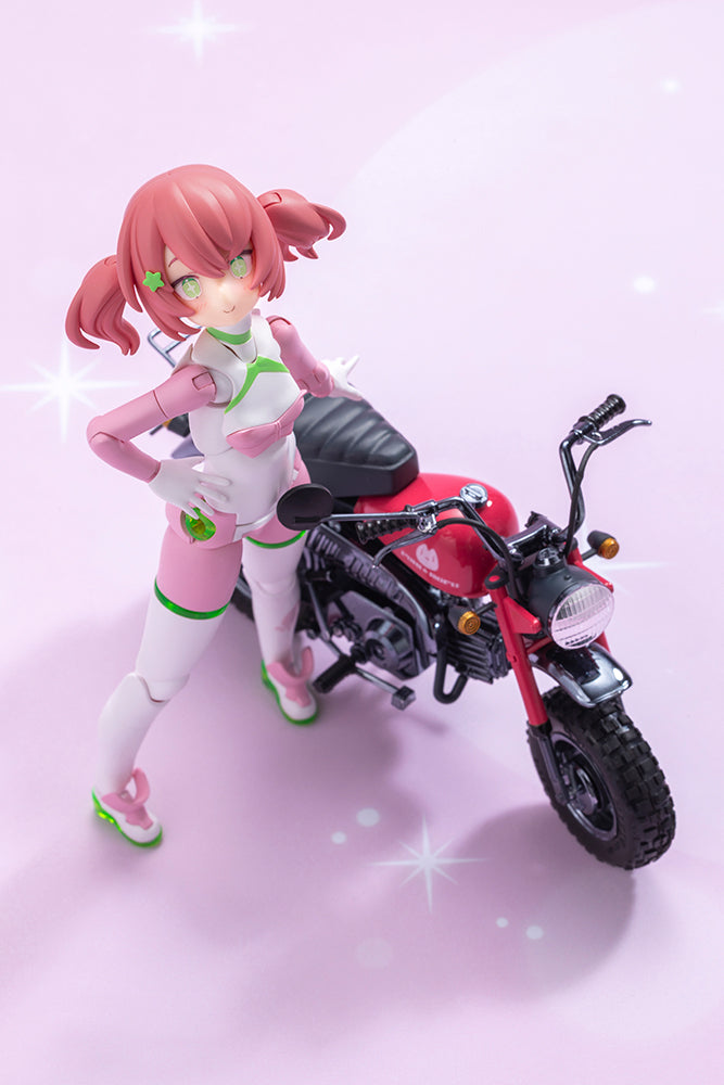 Kotobukiya PUNI MOFU RACING MAO with Honda Z50J-1 Monkey (Plastic model)