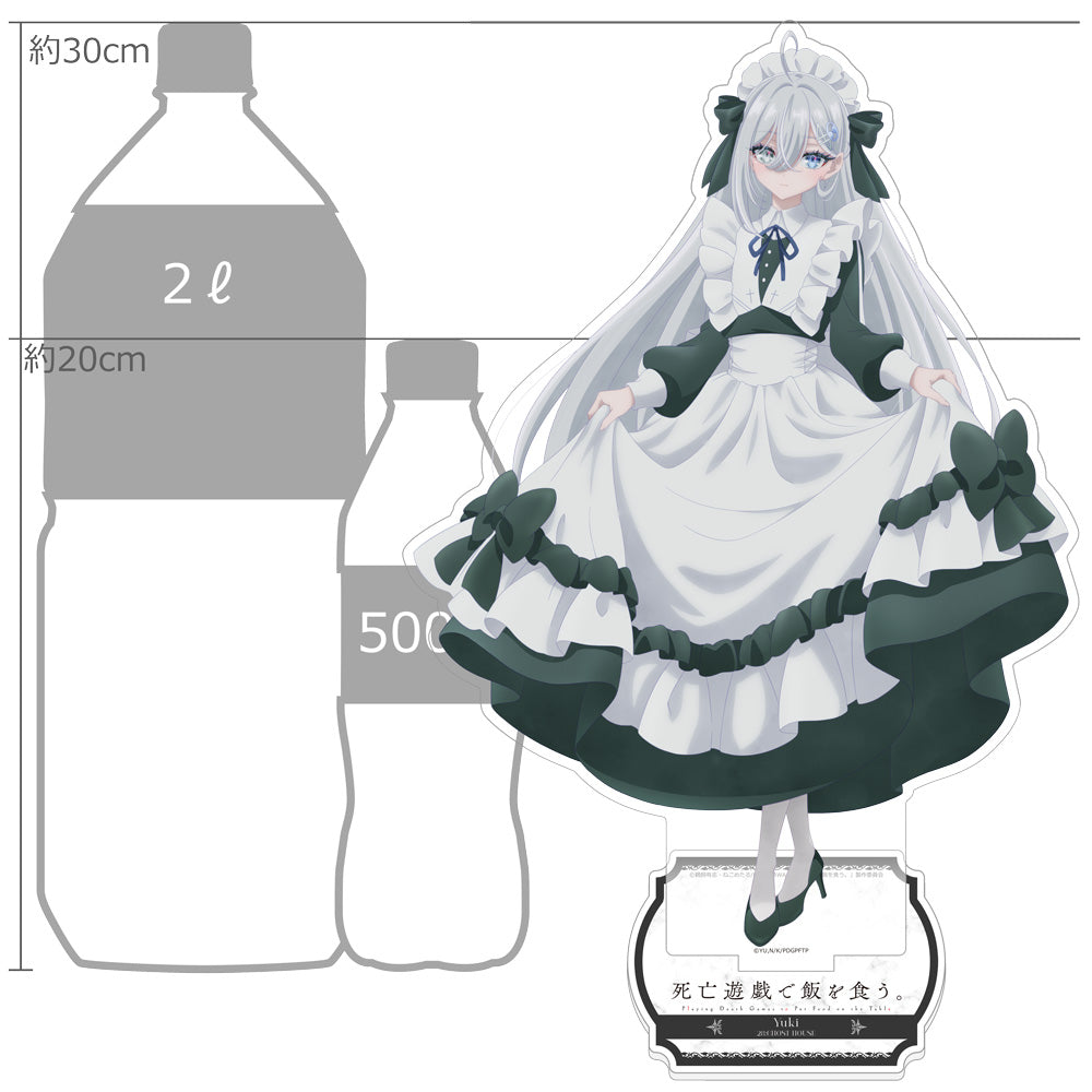 Playing Death Games to Put Food on the Table Original Illustration Ghost House Extra-Large Acrylic Stand Yuki - Key-th