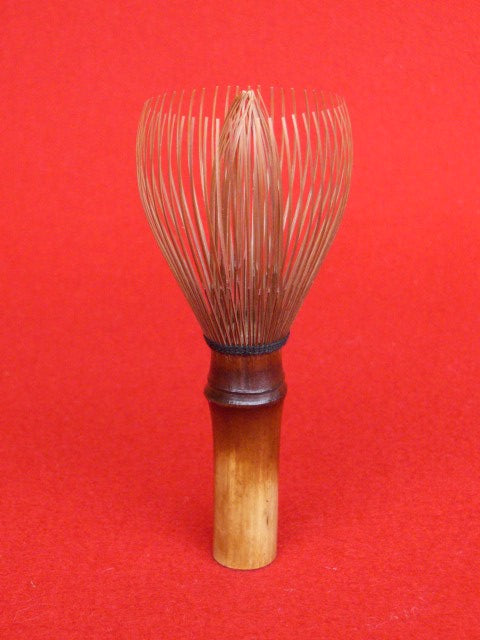Smoked Bamboo Omotesenke Tenmoku Matcha Tea Whisk (Chasen) — Takayama Chasen by Kubo Sabun