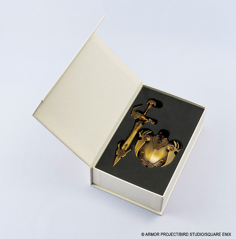 Square Enix Dragon Quest Metallic Items Gallery Special Zenithian Sword & Zenithian Shield - 40th Anniversary Version - (Completed) (Dragon Quest)