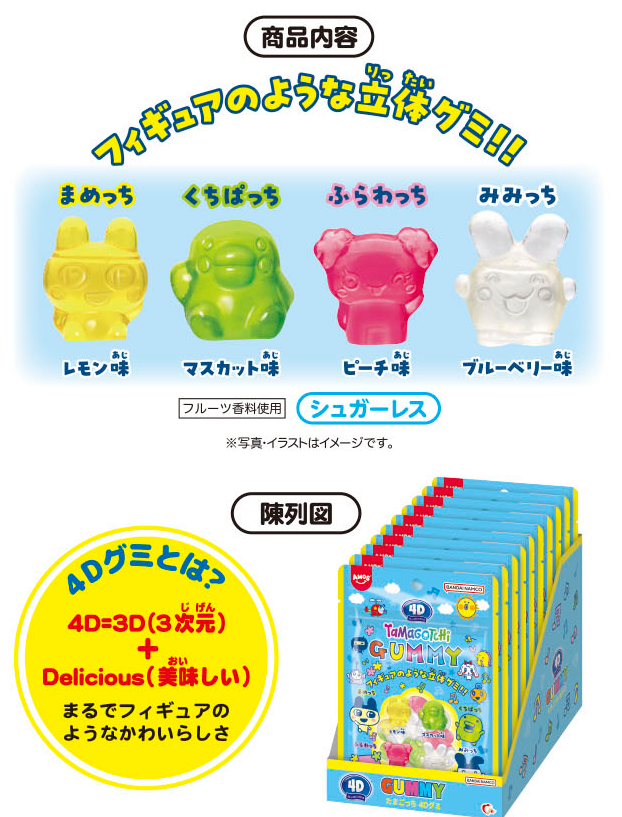 4D Gummies / Tamagotchi (Tamagotchi) - Heart