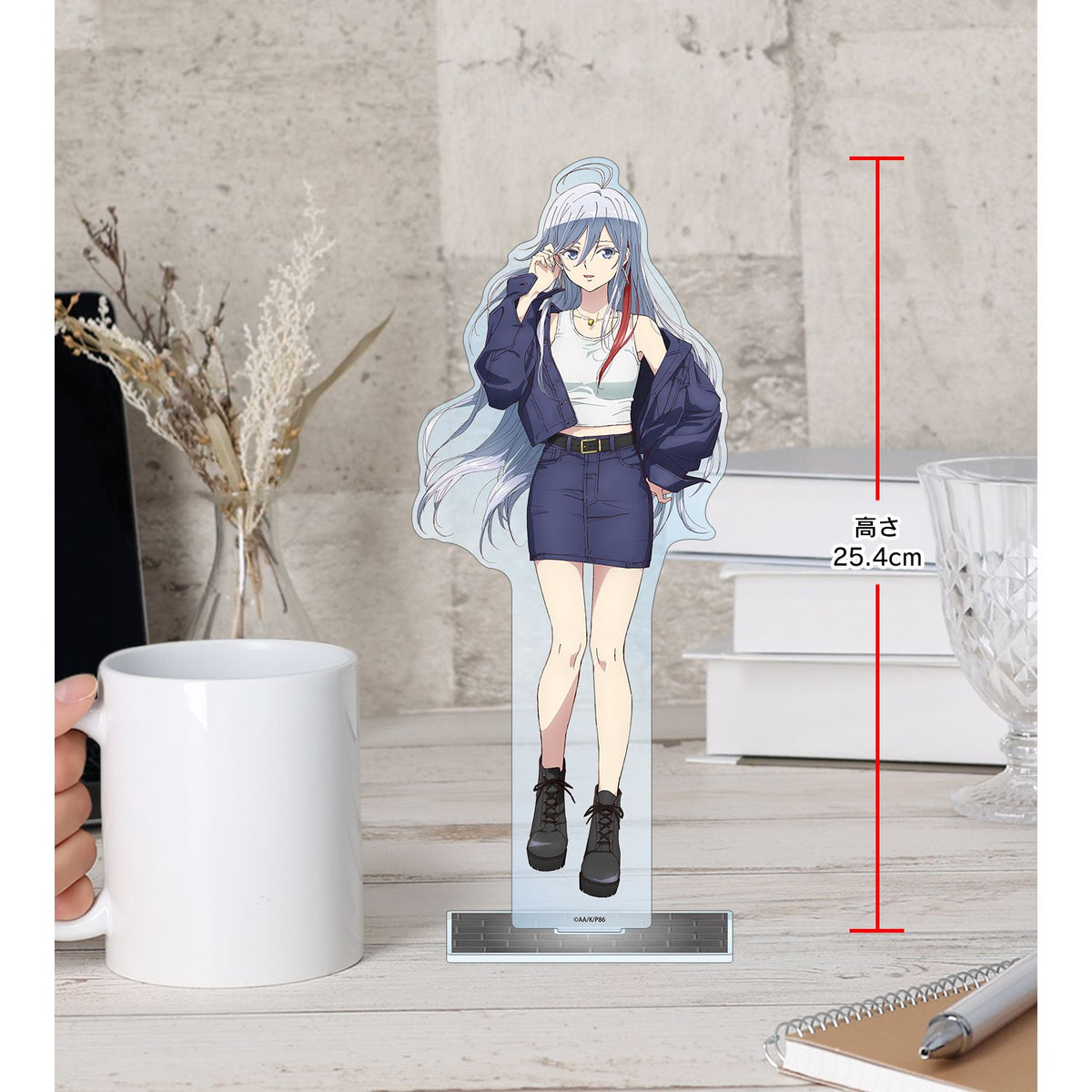 86 EIGHTY-SIX Original Illustration Street Fashion ver. Extra Large Acrylic Stand Vladilena Milizé - arma bianca
