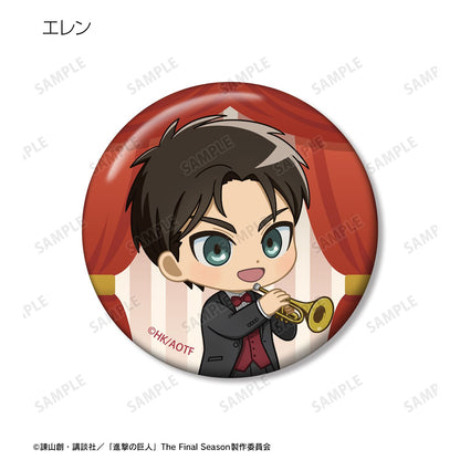 Attack on Titan Chibi Character Jazz ver. Can Badge Set of 4 ver.A - arma bianca