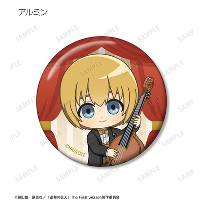Attack on Titan Chibi Character Jazz ver. Can Badge Set of 4 ver.A - arma bianca