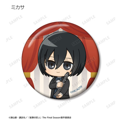 Attack on Titan Chibi Character Jazz ver. Can Badge Set of 4 ver.B - arma bianca