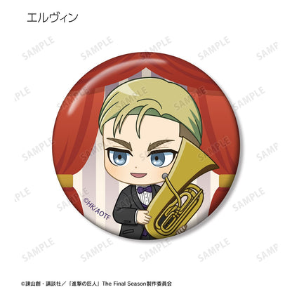Attack on Titan Chibi Character Jazz ver. Can Badge Set of 4 ver.B - arma bianca