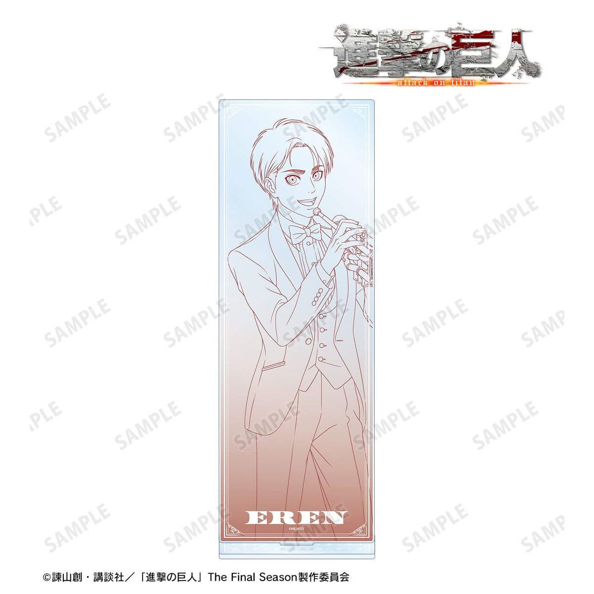 Attack on Titan Original Illustration Jazz Line Art ver. Extra Large Acrylic Stand Eren - arma bianca