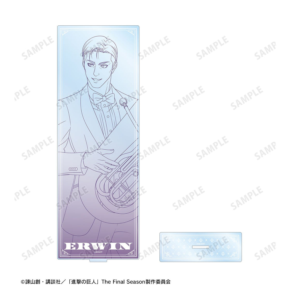 Attack on Titan Original Illustration Jazz Line Art ver. Extra Large Acrylic Stand Erwin - arma bianca