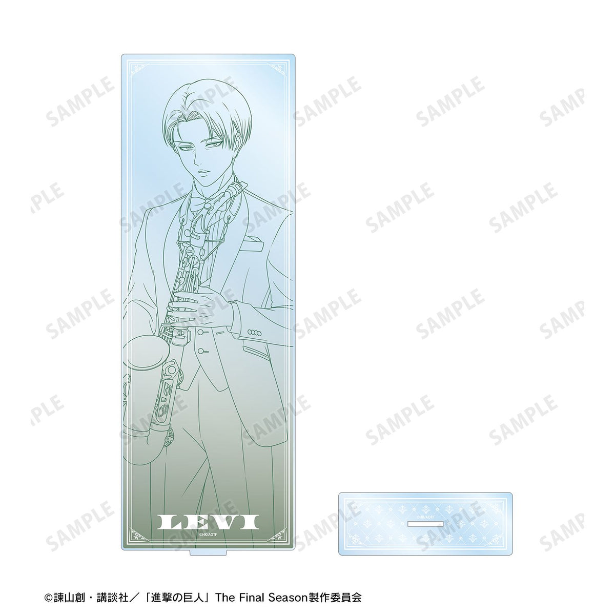Attack on Titan Original Illustration Jazz Line Art ver. Extra Large Acrylic Stand Levi - arma bianca