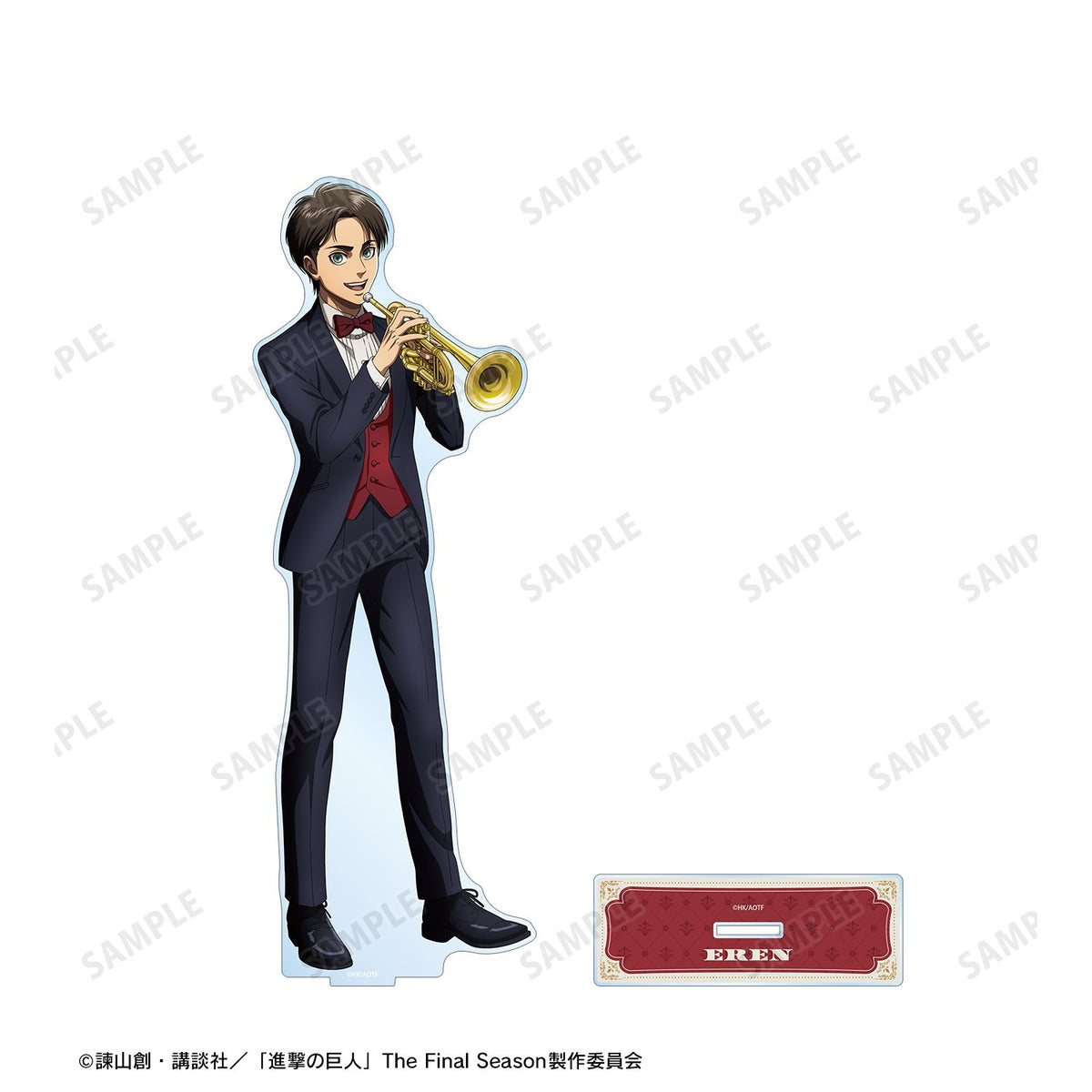 Attack on Titan Original Illustration Jazz ver. Extra Large Acrylic Stand Eren - arma bianca