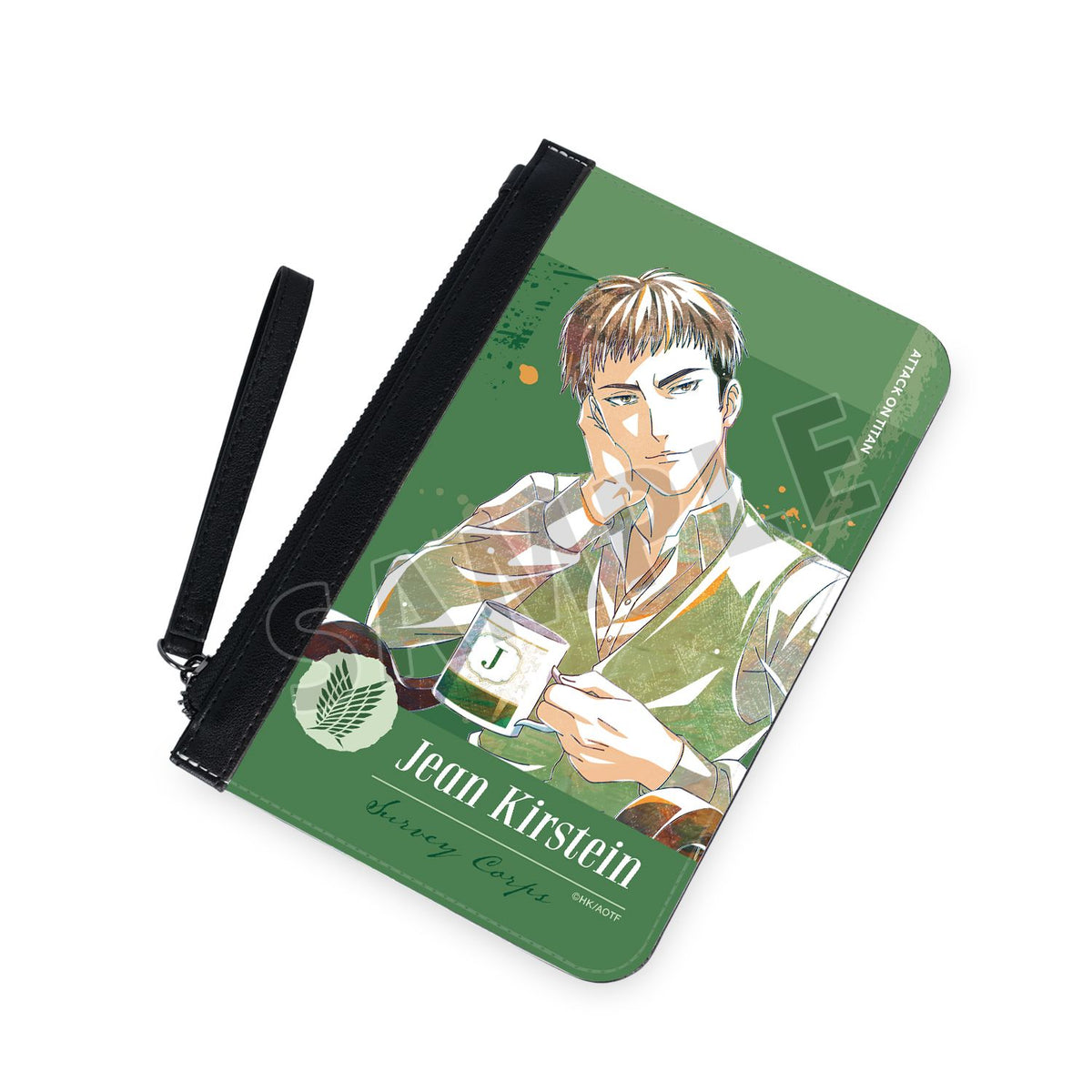Attack on Titan Original Illustration Tea Time ver. Ani-Art PU Leather Flat Pouch Jean - arma bianca