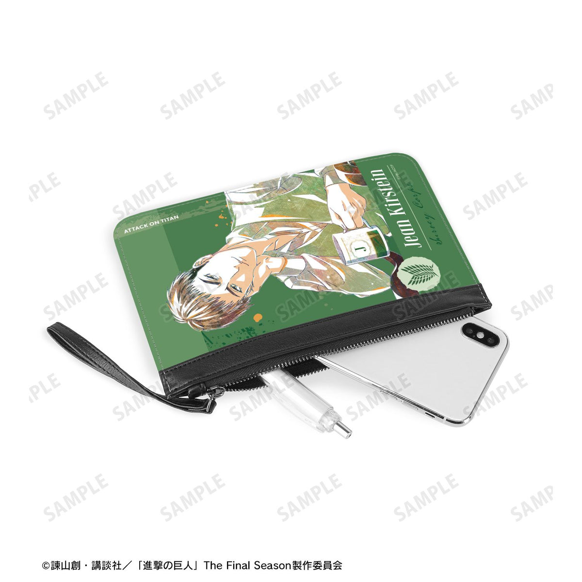 Attack on Titan Original Illustration Tea Time ver. Ani-Art PU Leather Flat Pouch Jean - arma bianca