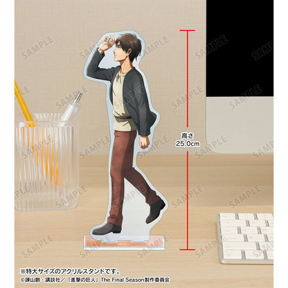Attack on Titan Original Illustration Walk Watercolor Style ver. Extra Large Acrylic Stand Eren - arma bianca