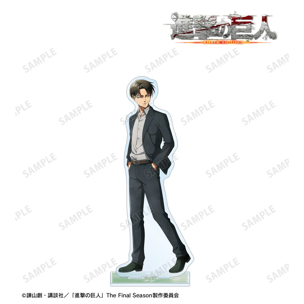 Attack on Titan Original Illustration Walk Watercolor Style ver. Extra Large Acrylic Stand Levi - arma bianca
