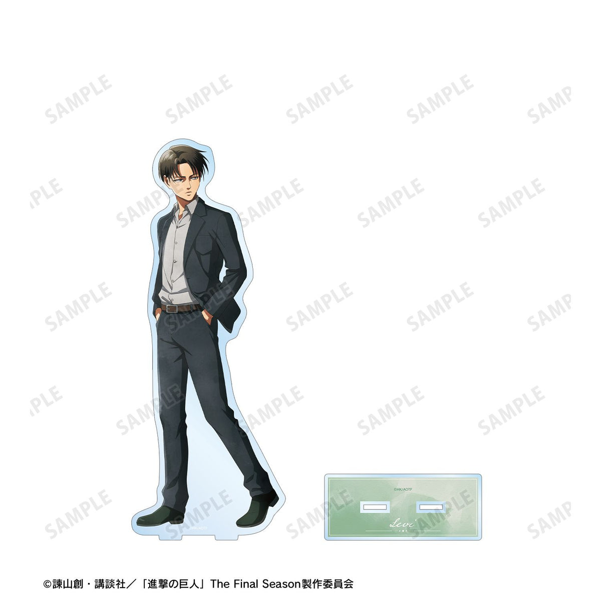 Attack on Titan Original Illustration Walk Watercolor Style ver. Extra Large Acrylic Stand Levi - arma bianca