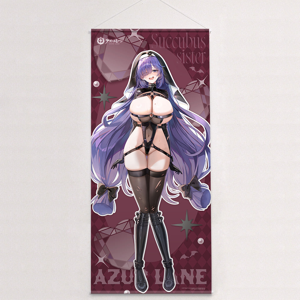 Azur Lane Original Illustration Succubus Sister Extra-Large Wall Scroll Mogador - Key-th