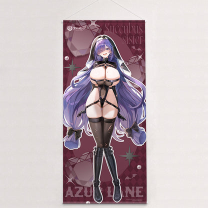 Azur Lane Original Illustration Succubus Sister Extra-Large Wall Scroll Mogador - Key-th