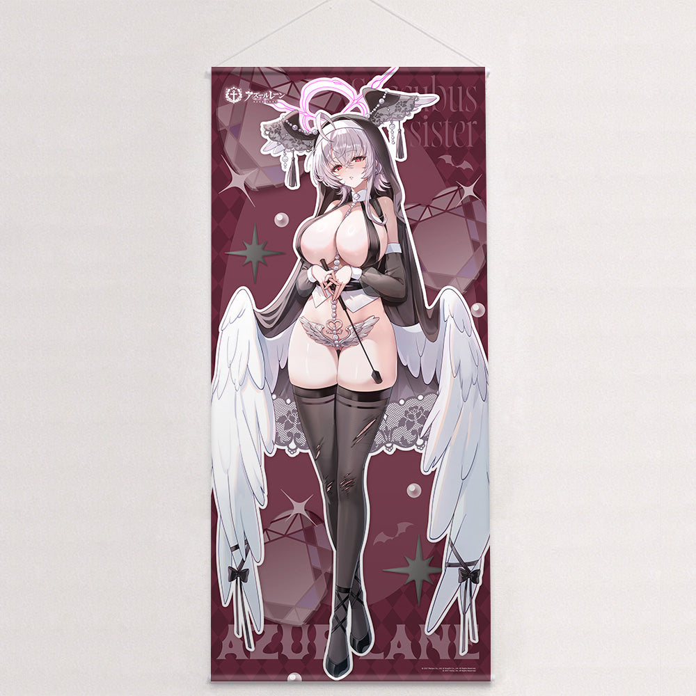Azur Lane Original Illustration Succubus Sister Extra-Large Wall Scroll Pearl - Key-th