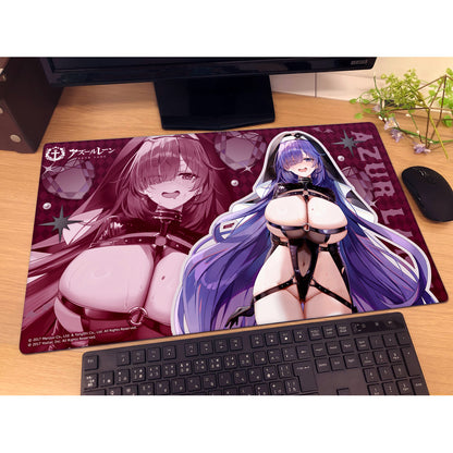 Azur Lane Original Illustration Succubus Sister Rubber Mat Mogador - Key-th