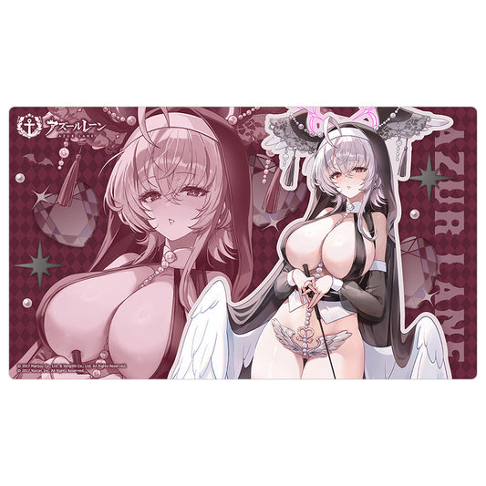 Azur Lane Original Illustration Succubus Sister Rubber Mat Pearl - Key-th