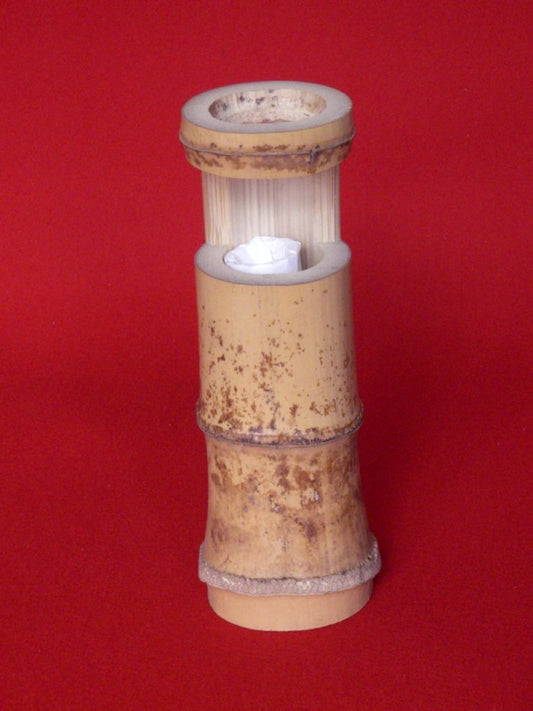 Bamboo Flower Vase (Hanaire) — Hitoegiri (Single-Cut), Slender-Mouth — Takayama
