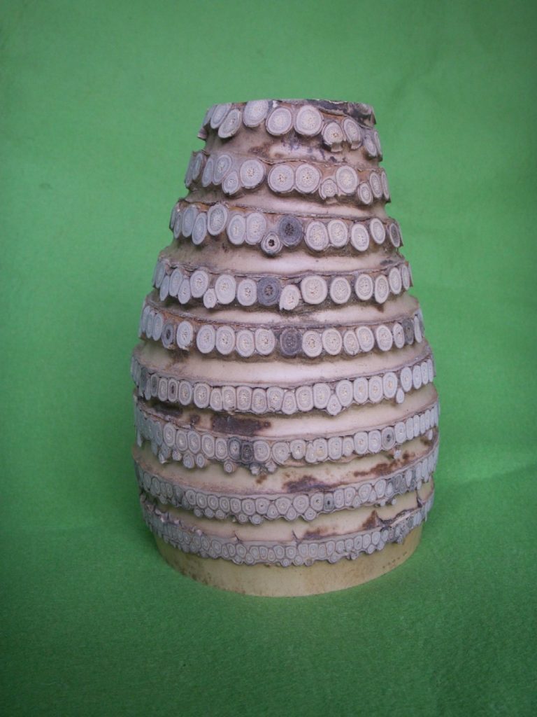 Bamboo Flower Vase (Hanaire) — Inazuka Form — Takayama