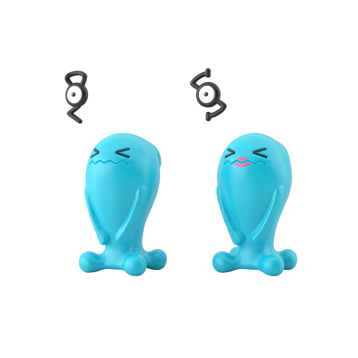 BANDAI Candy 14. Pokemon Scale World Johto Region: Unown (G) & Wobbuffet (Male) (Pokemon)