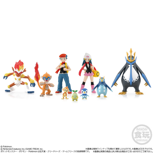 BANDAI Candy 20. Pokemon Scale World Sinnoh Region: Chimchar & Monferno (Pokemon)